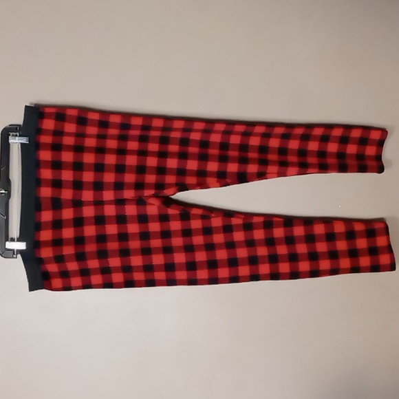 Climate Right by Cuddle Duds Black/Red Plaid Fleece Pajama Pants XXL - Picture 1 of 4